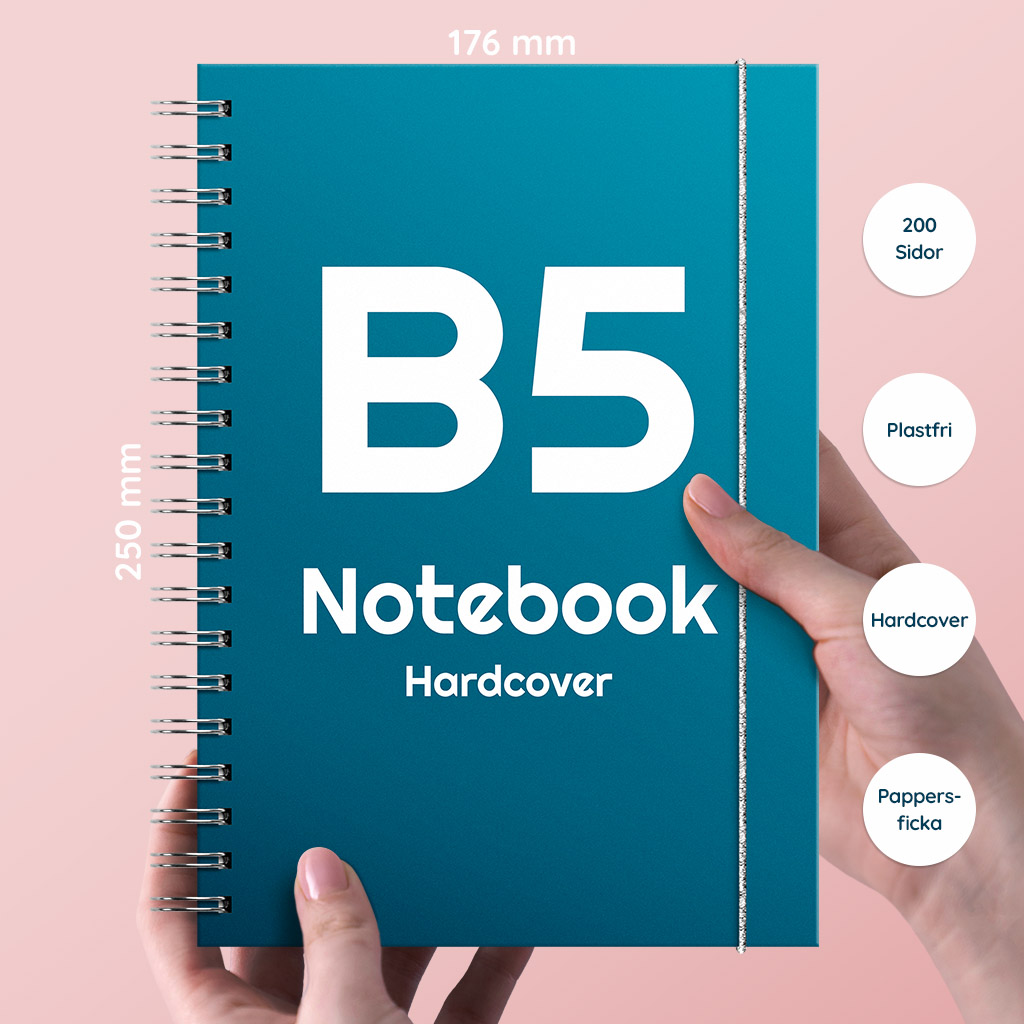 B5 Personlig Notebook Anteckningsbok