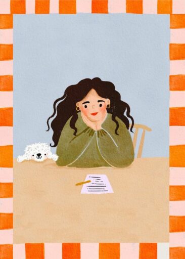 Girl at Desk av Martha Ratcliff