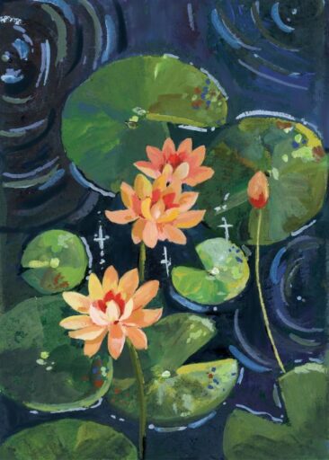 Lotus pond series av Zoe Art Garden