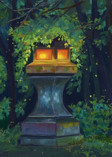 Mossy Japanese lantern av Zoe Art Garden